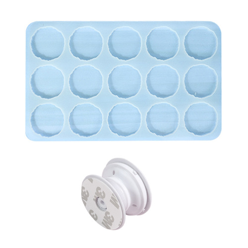 Proud diy glue mold 15-piece mobile phone air bag holder silicone mold irregular lazy mobile phone sticker