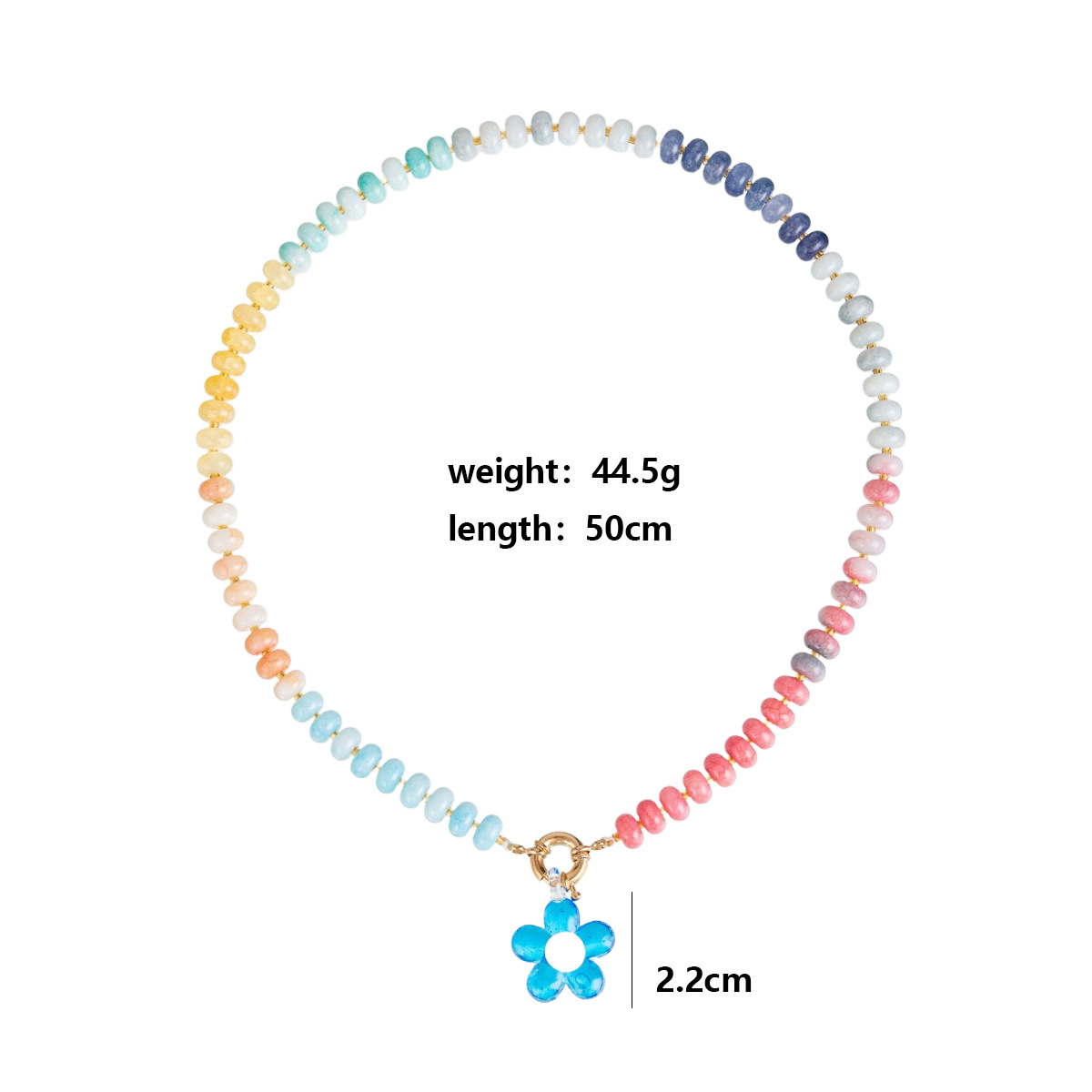 주판구슬 11호 + 진한 파란색과 흰색 꽃