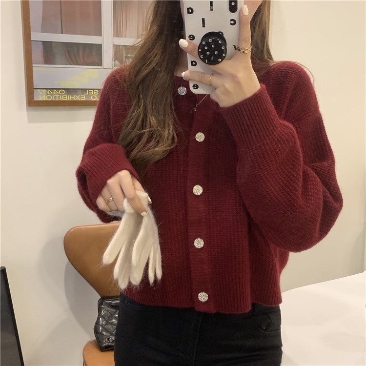 Japanese retro sweater 2022 Autumn new style soft and fluffy knitted sweater, loose short cardigan jacket for women pic 9