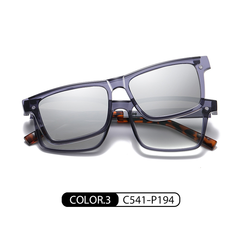 CG7703 ultra-luz TR90 miopía magnética gafas polarizadas hombres y mujeres gafas de sol cuadradas conductor conducción gafas de sol polarizadas