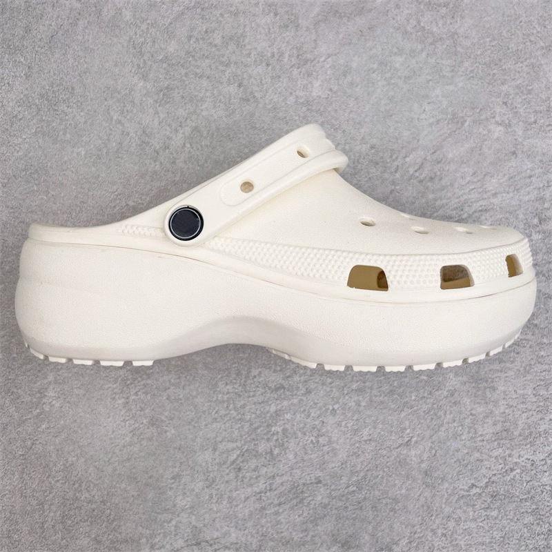 Classic Crocchi Cave Shoes Cross Clouds Retro Beach Shoes Star Men's and Women's Half-Drag Height-Increasing Platform Sandals