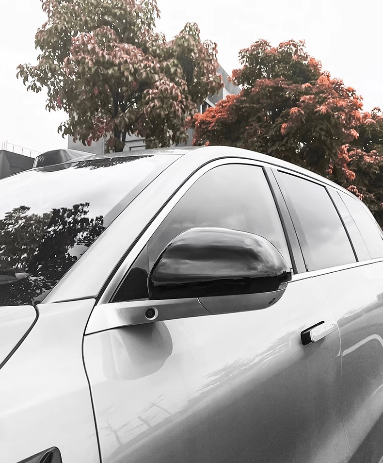Ideal L6L7L8L9 rearview mirror protective cover blackened modified reversing mirror cover upgrade Black Samurai decoration accessories