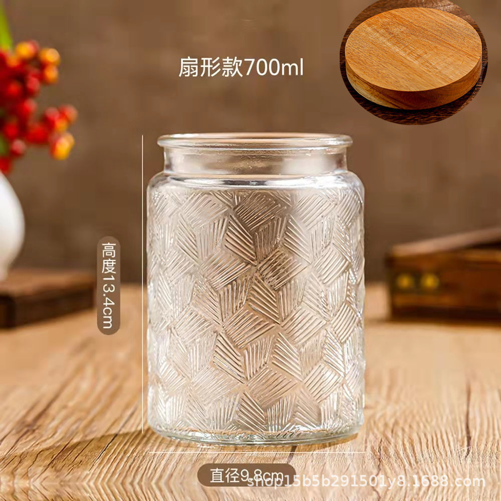 Chino retro Begonia flor vidrio sellado tarro caramelo snack tarro de almacenamiento frutos secos tuerca de almacenamiento tarro