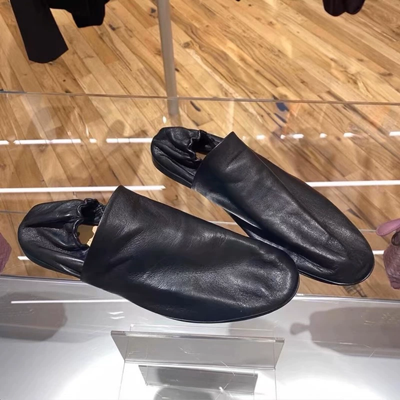 Овчинная версия ~ Мягкая кожа на мягком подошве, ленивые туфли