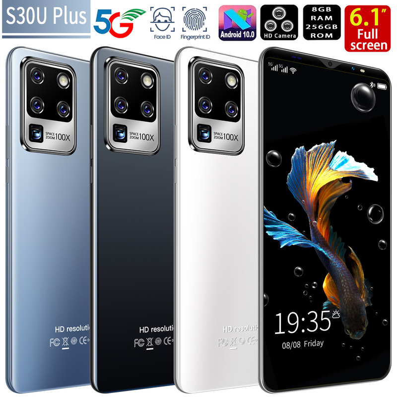 s30Uplus new cross-border smart phone 5G Android 6.1 inch 1 4G factory direct 10 nuclear foreign trade mobile phone