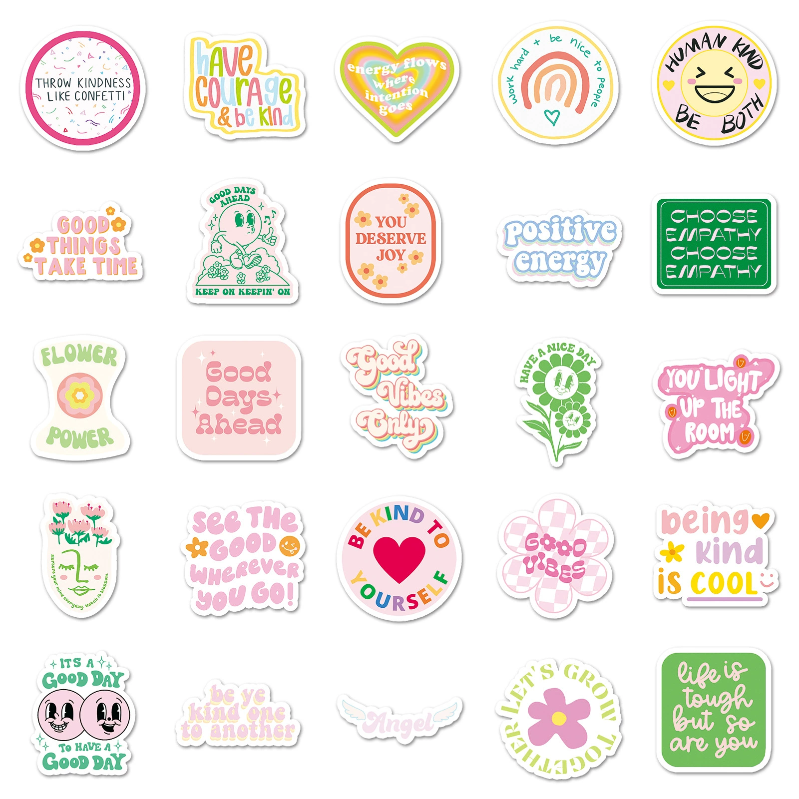 50 Danish powder inspirational British stickers Personalized slogan Small -size handbook stationery can move stickers wholesale