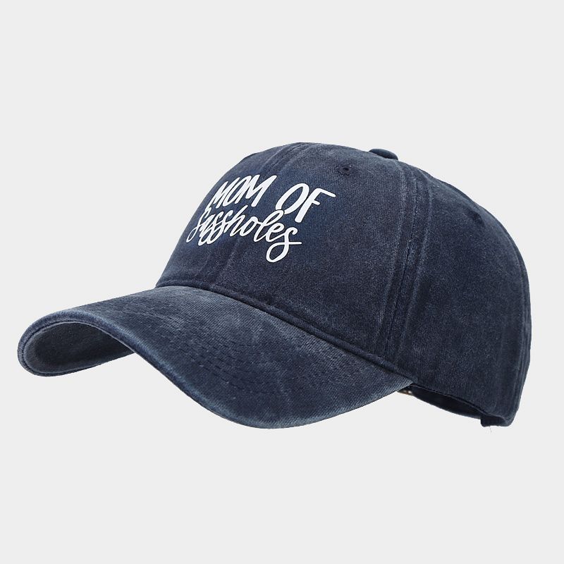 Moda europea y americana nueva impresión de transferencia térmica línea de palabras tapa suave gorra de béisbol femenina primavera y verano casual todo partido protección solar marea