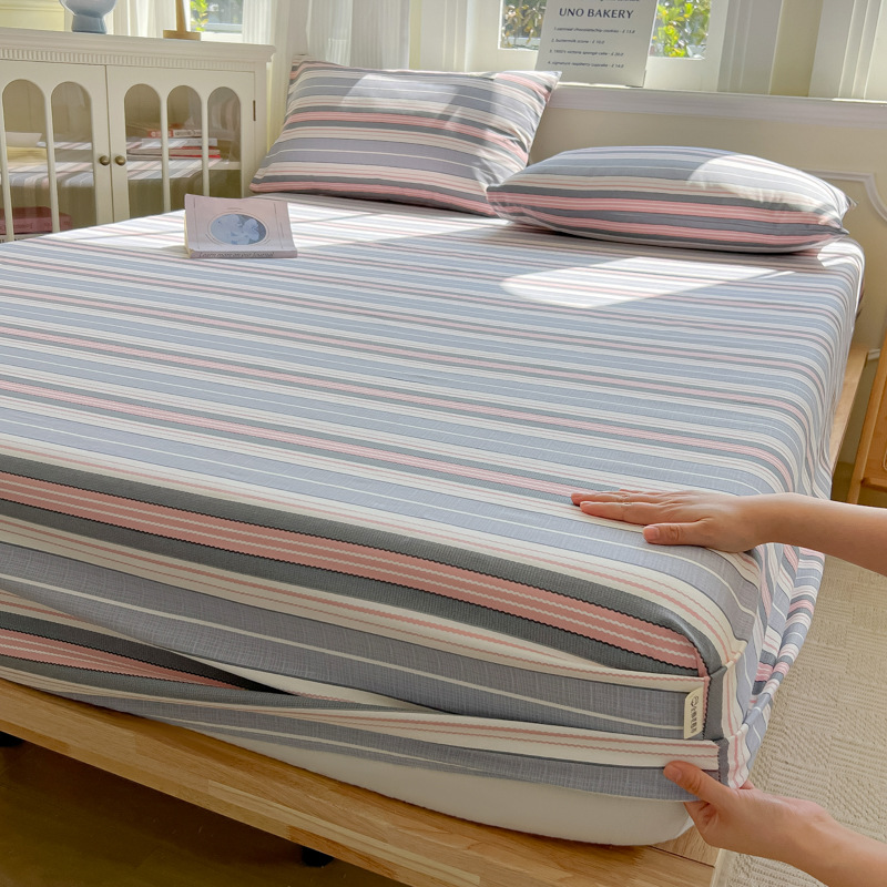 Sombrilla de cama de tela gruesa vieja de algodón de algodón de verano pieza individual 2025 nueva funda protectora de colchón funda de cama individual todo incluido