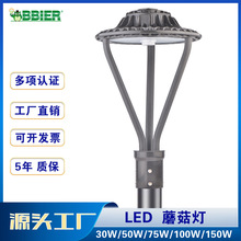 跨境货源led美规壁灯庭院灯高档光控LED蘑菇灯多颜色可选led路灯