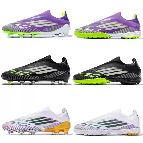 Cross-Border Soccer Cleats TF Turf Artificial Grass AG Studs Leather Football Shoes for Men Women Kids Youth Students Anti-Slip Training Shoes