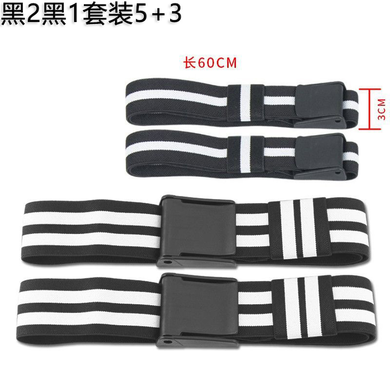 Correas de compresión para brazos para entrenamiento de restricción del flujo sanguíneo (BFR), bandas elásticas de compresión, correas musculares de compresión de fácil liberación, en stock.