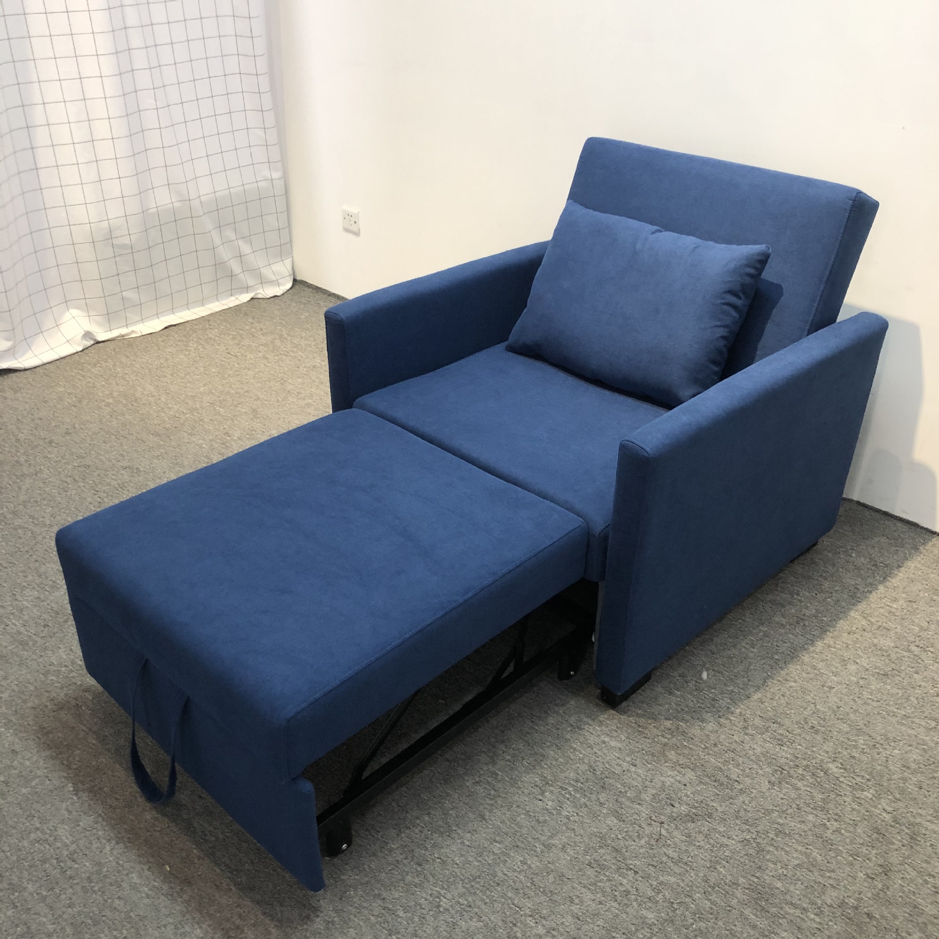 Foldable Sofa Bed Dual-use Bedroom Study Multi-functional Simple Single Telescopic Living Room Balcony Fabric Sofa Bed