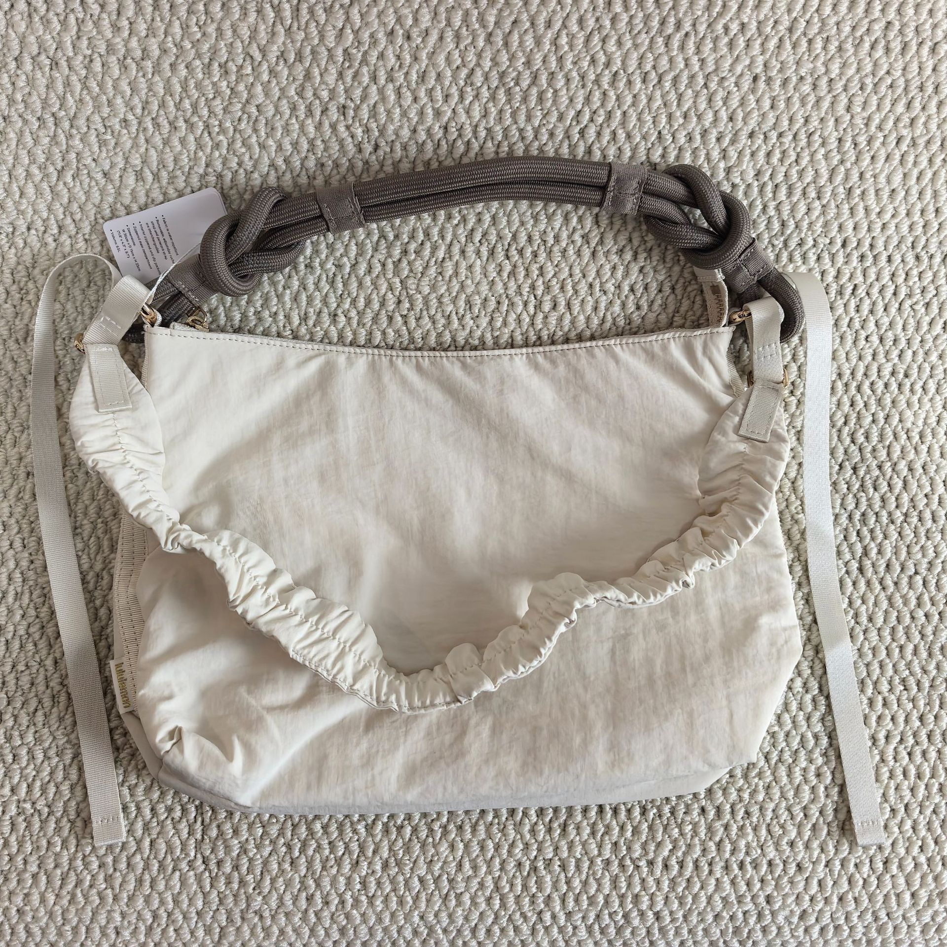 LU Convertible 1.5L 6.5L 16L Large Capacity Hobo Bag Pleated Cloud Crossbody Underarm Bag