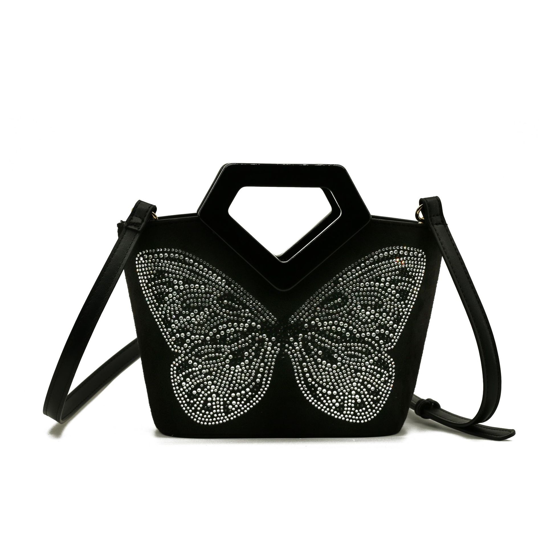 Women's Pu Leather Butterfly Elegant Bucket Open Handbag display picture 1