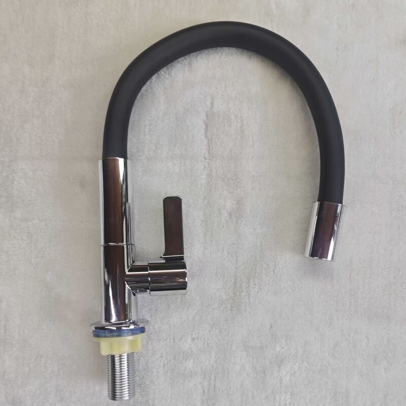 Cross-Brand Manufacturer Electroplated Plastic Vertical Lucky Cat Mechanical Arm Single Cold Water Faucet Kitchen Sink Faucet