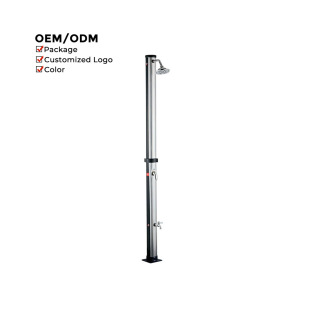 Modern Style Outdoor Solar Shower Pvc Material Outdoor Shower Head for Beach Swimming Pool Park
