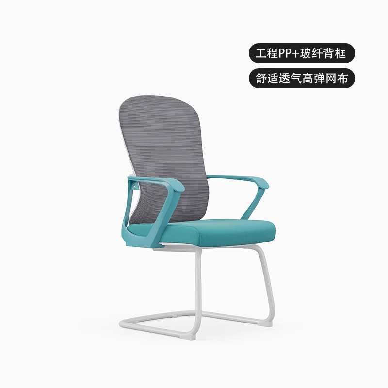 C203 - 화이트 프레임 블루 시트 - 스펀지 쿠션