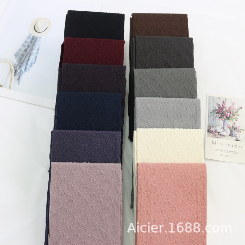 JMY Spring and Autumn Bow Velvet Jacquard Pantsuit Stockings Candy Women's Footless Socks Pants 9128