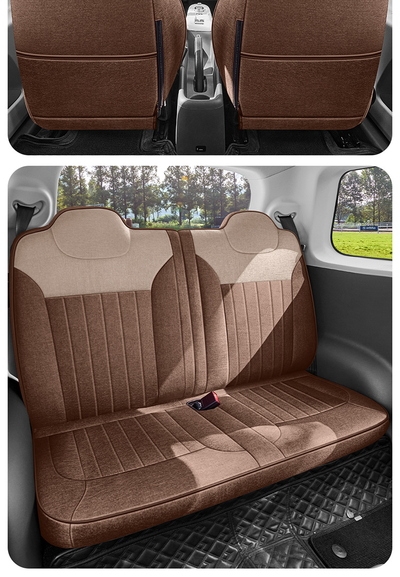 25 Changan Glutinous Corn Special Seat Covers, Linen, Cotton and Linen Fabrics, All-Inclusive Seat Cushions, Four-Season Car Mats, Car Seat Covers