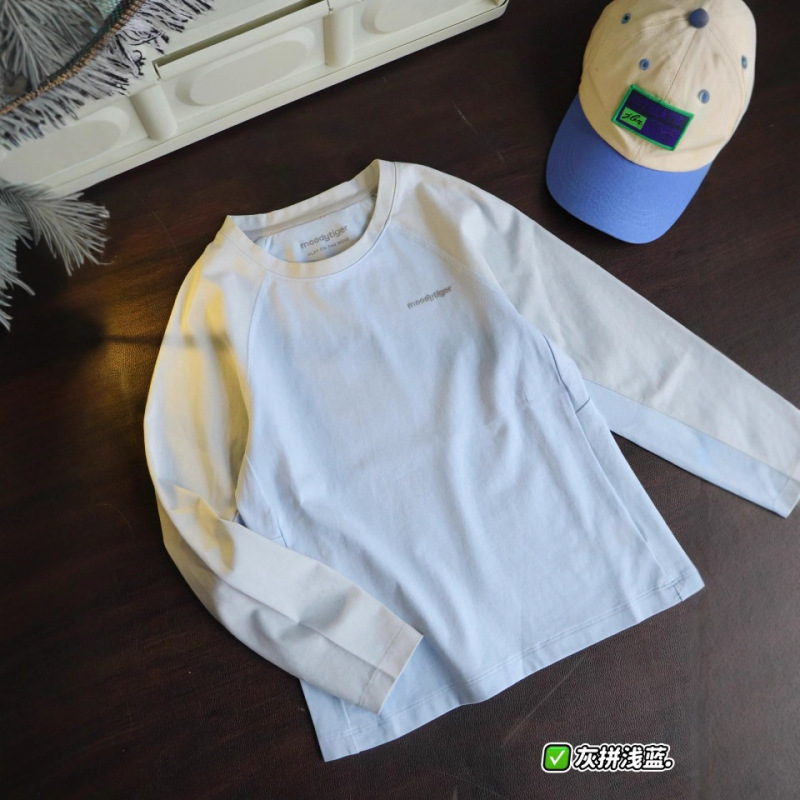 0991秋季男女中大童功能性MT户外运动速干插肩撞色长袖T恤训练衣|undefined