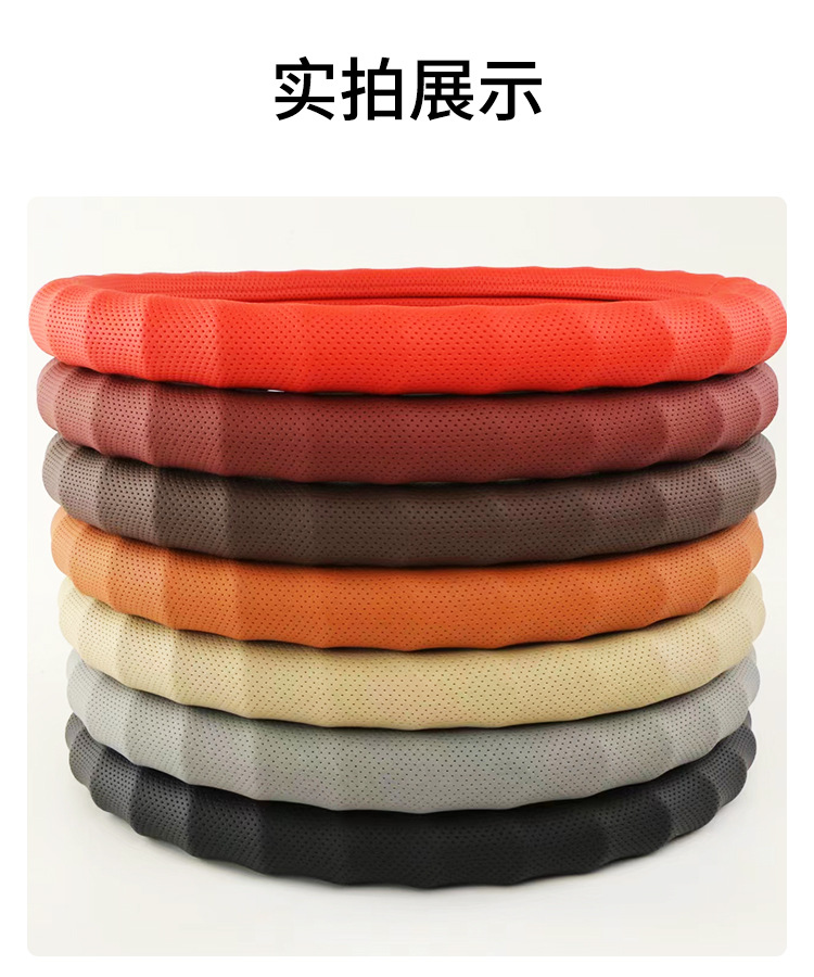 Cross-Border Napa Leather Hand-Shaped Style Car Steering Wheel Cover for 4S Store Car Interiors, Suitable for All Seasons