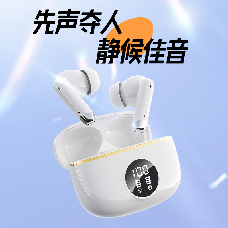 跨境爆款X90蓝牙耳机双耳入耳式触摸款带LED超清数显音乐耳机