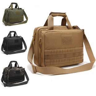 Spot New Outdoor Tactical Shoulder Handbag Multi-Functional Large-Capacity Magazine Gun Bag Outdoor Waterproof Military Fan Bag