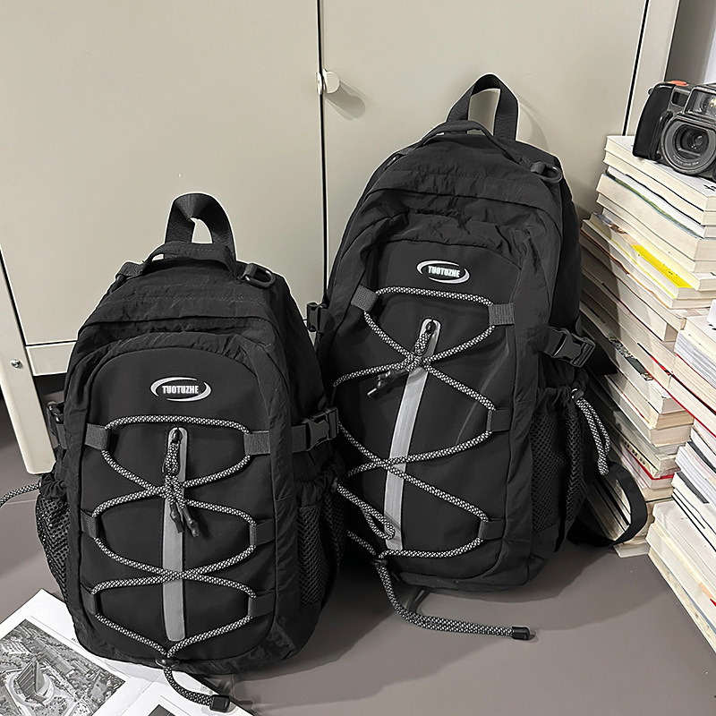 休闲双肩包女2025夏季新款大容量徒步运动登山包短途旅行背包男|undefined