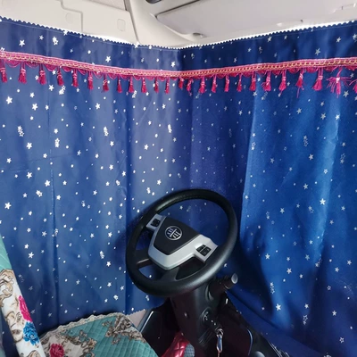 Large truck sleeper curtain shading temperature insulation curtain shading sunscreen four seasons universal crane excavator curtain manufacturer