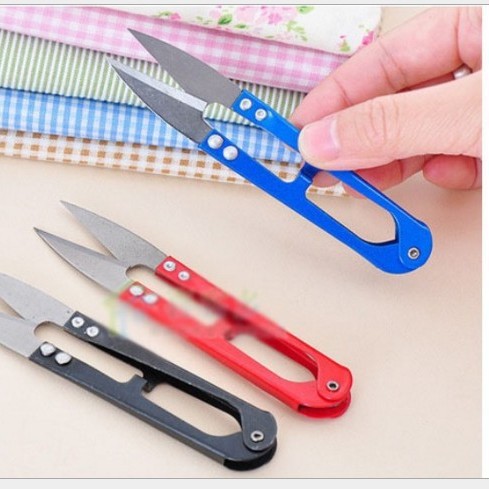 不锈钢U型修线剪 居家纱剪 十字绣剪刀 厂家批发线头小剪刀T