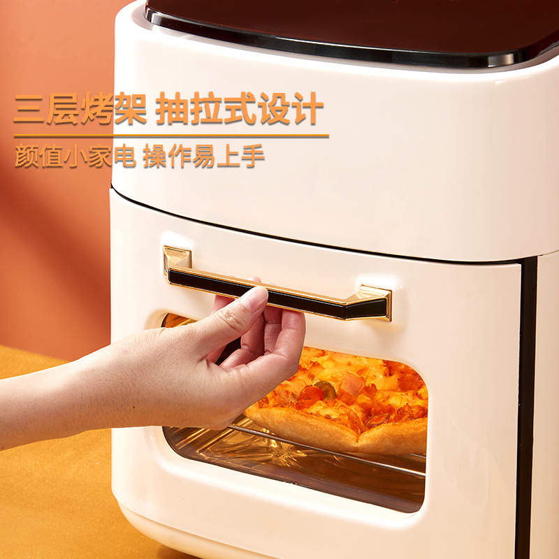 跨境可视空气炸锅家用多功能智能电炸锅大容量薯条机Air fryer|undefined