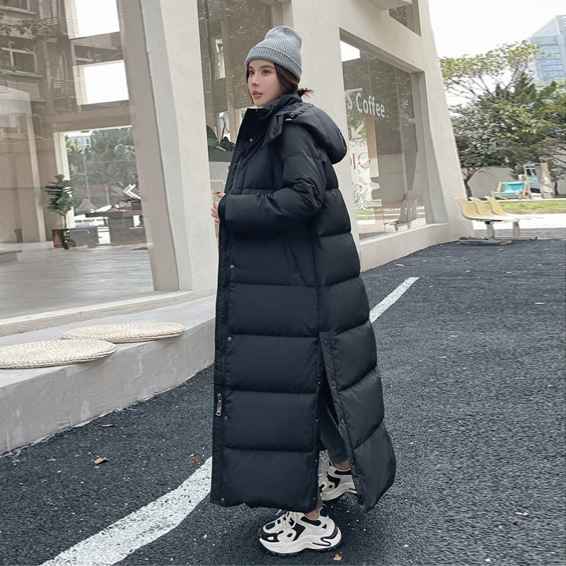 2025新款超长款羽绒服女长过膝艺考生到脚踝冬极寒东北加厚白鸭绒|undefined