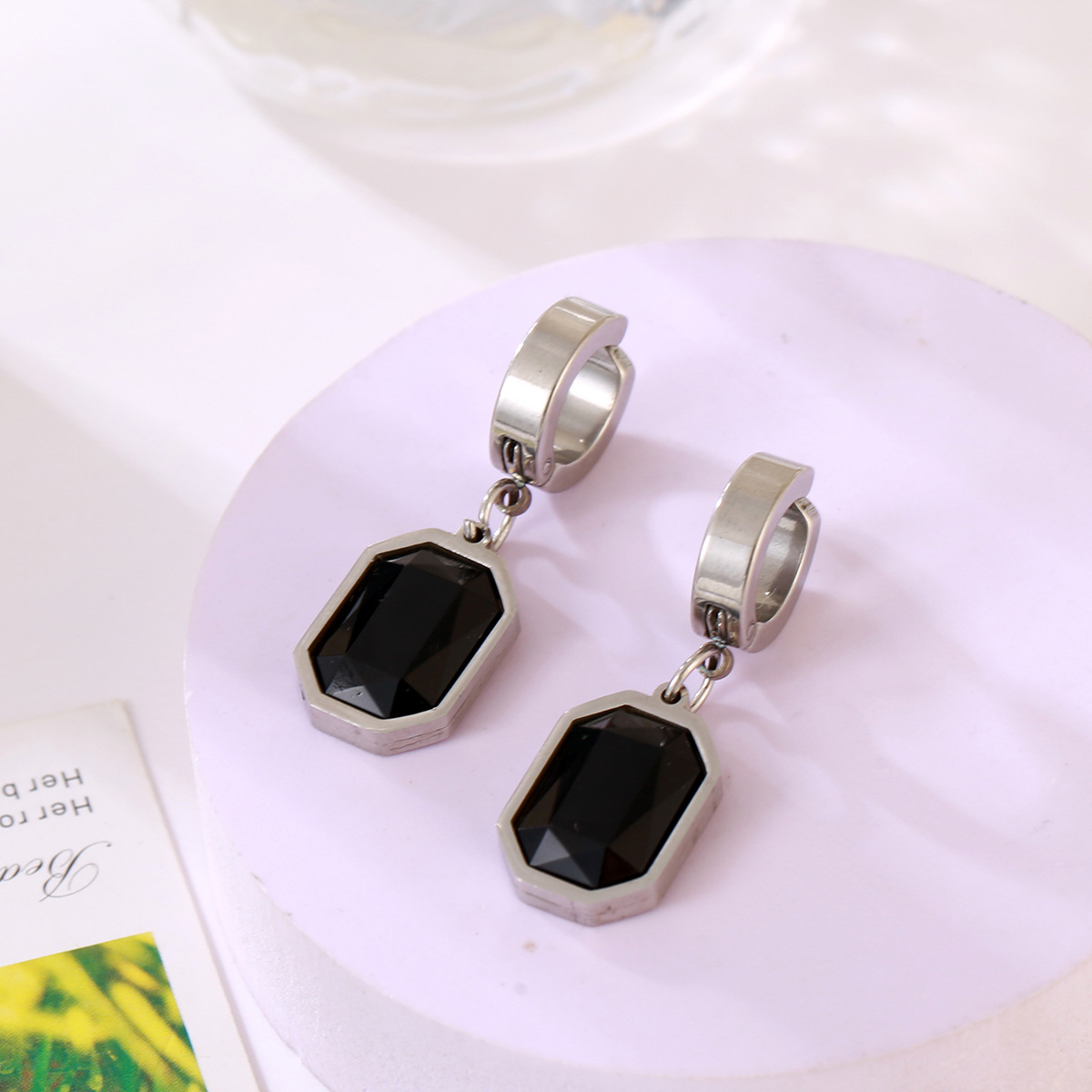 4g Weight 304 Stainless Steel Ear Needle Material Earrings Classification 1 Piece, 1 Pair Quantity Street Occasion 304 Stainless Steel Material Cross Pattern Unisex Gender Casual Style Handmade Craft Casual Cross Stainless Steel Plating Ear Clips 1 Piece 1 Pair 2