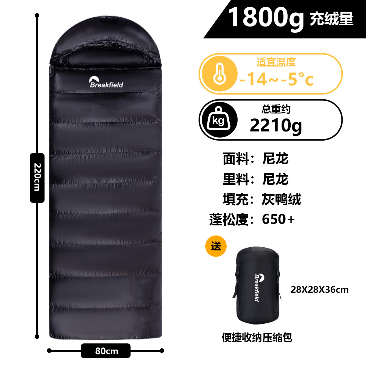 검은 봉투 충전량 1800g
