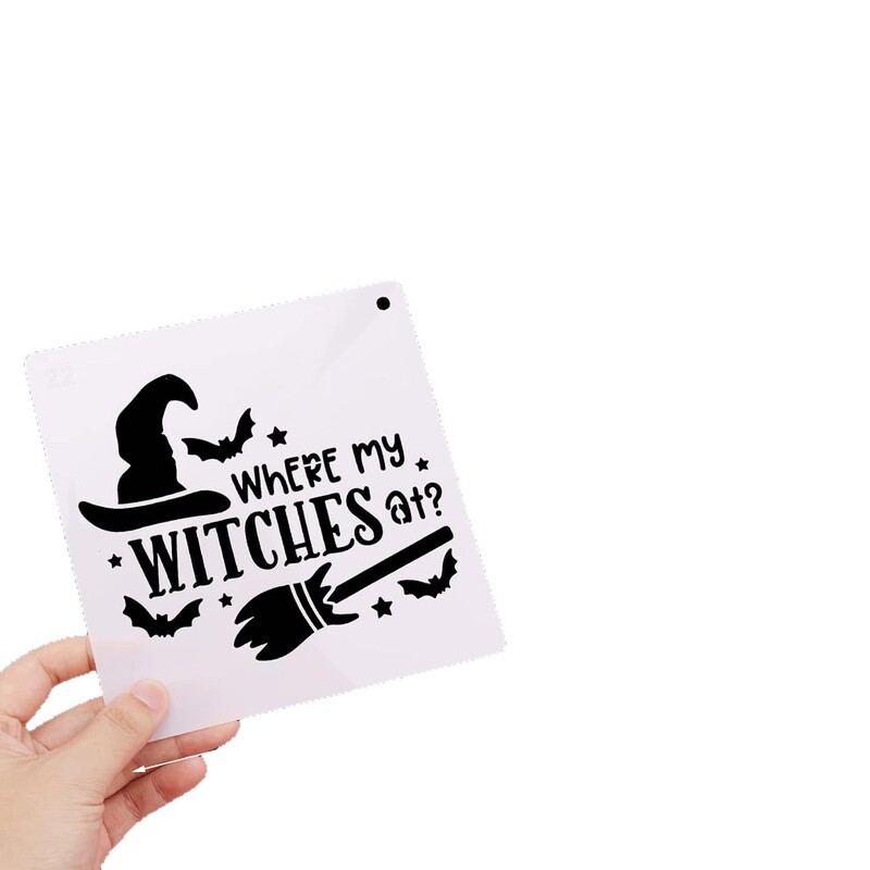 Amazon 新しいハロウィン パラダイス中空テンプレート ゴースト カボチャ クモの巣 魔女 落書きパターン DIY|undefined