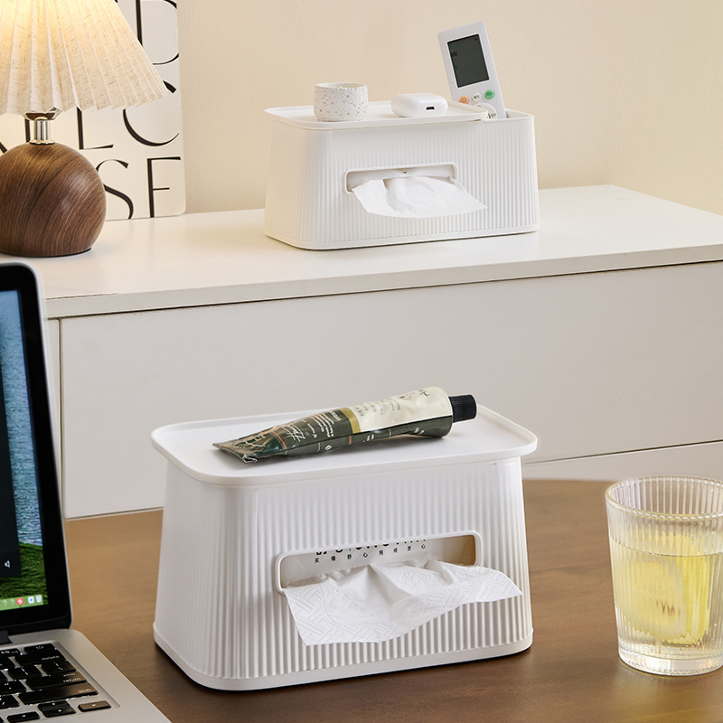 Caja de pañuelos mesa de centro de sala de estar para el hogar escritorio de alta gama, lujo ligero, caja de bombeo de almacenamiento de control remoto de dormitorio multifuncional de alta gama