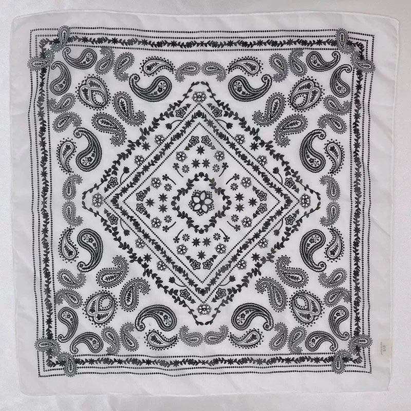 Дышащий платок YILIAN, косынка, шарф, хлопок и лен, 58x, с защитой шеи