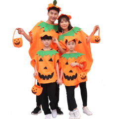 ハロウィン衣装大人子供カボチャ服メイクショー服カボチャ帽子カボチャ袋服セット