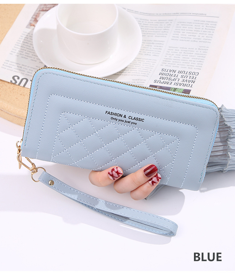 103g Weight pu Lining Material Side Zipper Closure Type Long Wallets Bags Type 1 Piece Quantity Holiday, Banquet, Selfie Occasion pu Material Contrast Binding Function Solid Color Pattern All Seasons Season Women's Gender Sweet Style Square Shape Women's Solid Color Pu Side Zipper Wallets 19