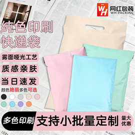 纯色可降解快递袋饰品服饰打包装袋全新料手提快递袋破壞袋印logo