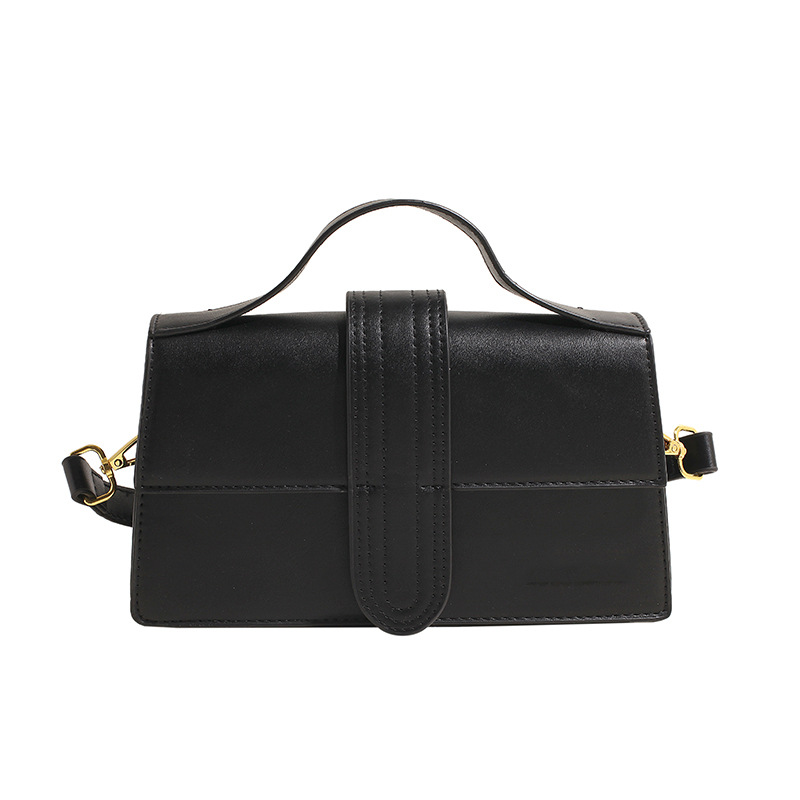 2024 Sense avanzado transfronterizo, nicho, estilo occidental, pequeño bolso cuadrado, bolso de mujer con letras, bolso de mensajero de un solo hombro, bolso de mano handbag