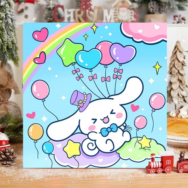 サンリオデジタル油絵 diy 手描きカラーリングクロミメロディー漫画かわいい装飾画メーカー卸売|undefined