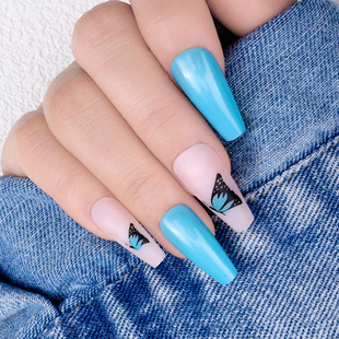 �����������{ɫ���������L���ָ��press on nail�ɲ�ж ��Ƭ���l