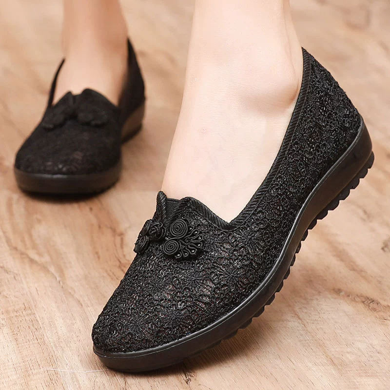 Slip-ons, summer footwear, shoes, sandals for mother