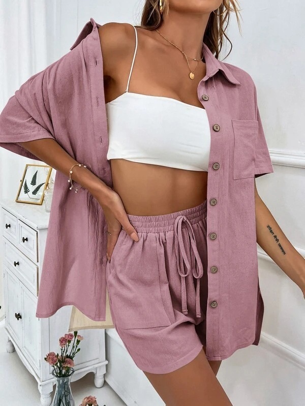 国境を越えた外国貿易婦人服アマゾン AliExpress TK 人気の古いカーディガン ショーツファッショナブルでエレガントな女性のスーツ|undefined