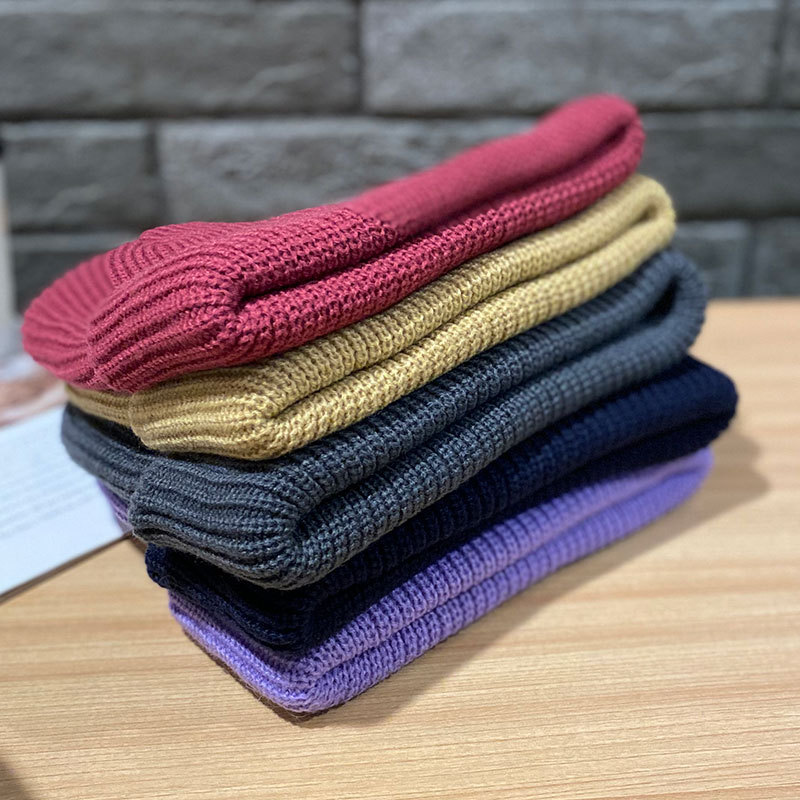 Hutt Damen Wanter Nei Einfarweg Villsäiteg Waarm Baotou Wollhut Männer Hierscht a Wanter Gesiicht Klengstapelhut_voghion.com