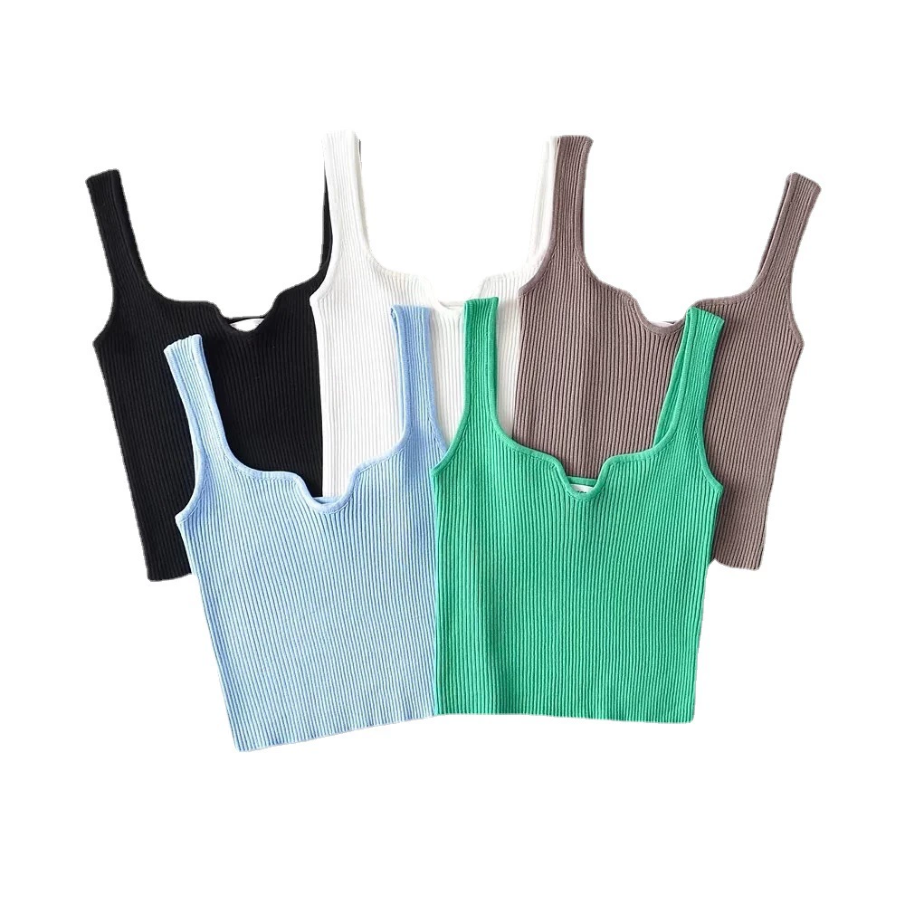 (Cross-border trading), knitted vest, summer tank top, European style, backless, slim fit