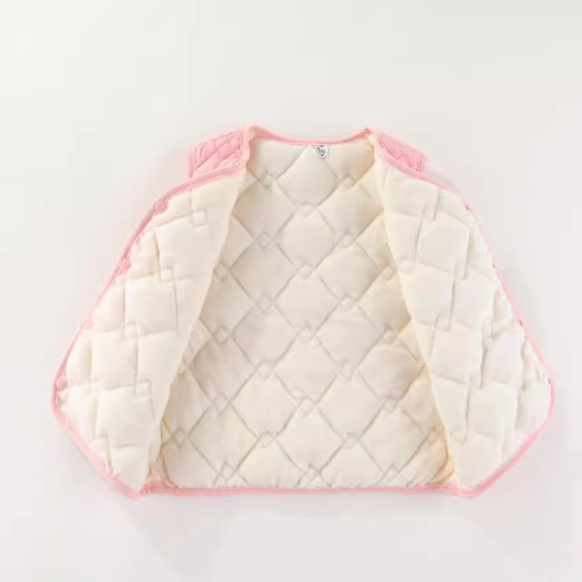 Nuevo otoño y invierno de 2025 ropa de invierno para hombres y mujeres chaqueta de pluma para niños gruesa chaqueta de chaqueta de cuello vertical chaqueta de hombro de chaqueta infantil coreana