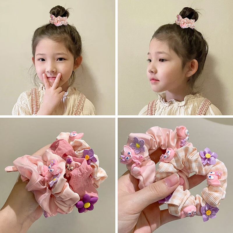 Leche azul (hermosa princesa) popularidad en línea coreana lindos ling nabel anillo de pelo intestino grande