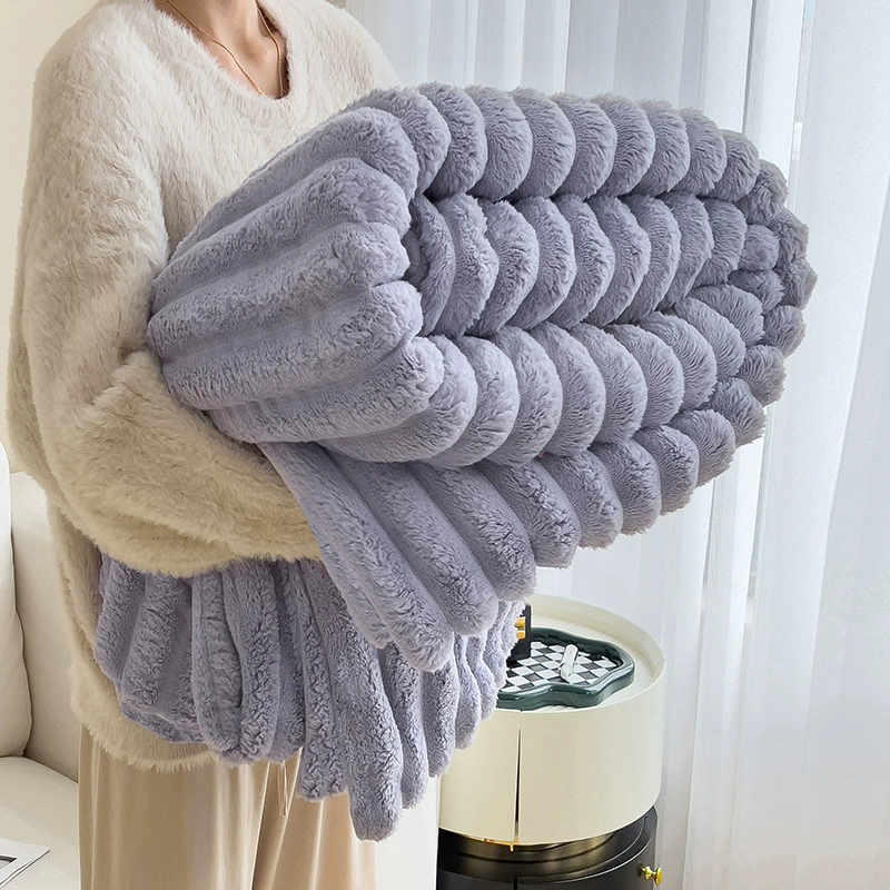 Plush Keep-Warm Duvet, Rabbit-Fur Flannel, Skin-Friendly Class A Fabric, Multiple Sizes